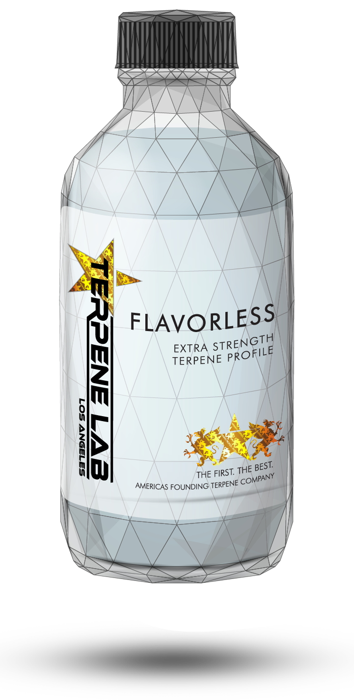 Flavorless terpene base bottle — Terpene Lab Los Angeles extra-strength diluent for blending, thinning, and stabilization