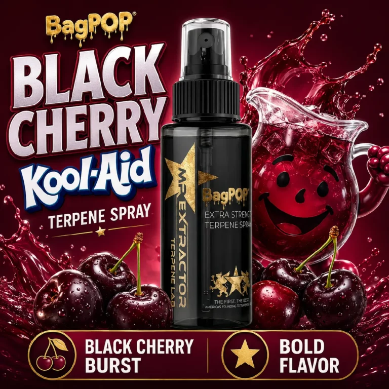 Black Cherry Pineapple Kool-Aid Terpene Spray bottle for flower and blunts
