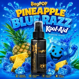 Blue Raspberry Pineapple Kool-Aid Terpene Spray bottle for flower and blunts