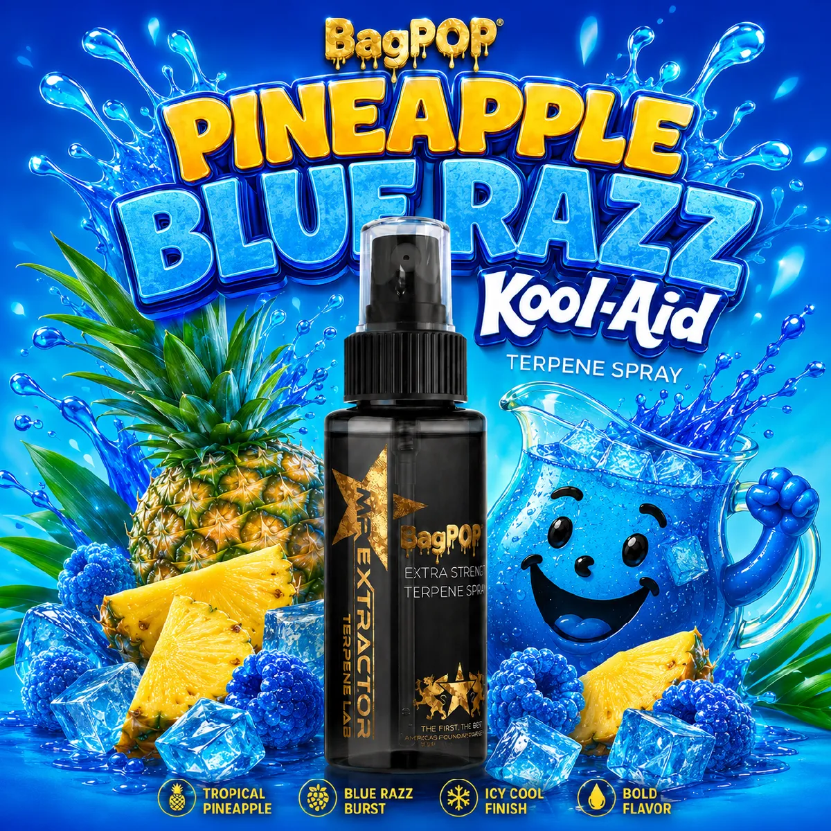 Blue Raspberry Pineapple Kool-Aid BagPop Terpene Spray