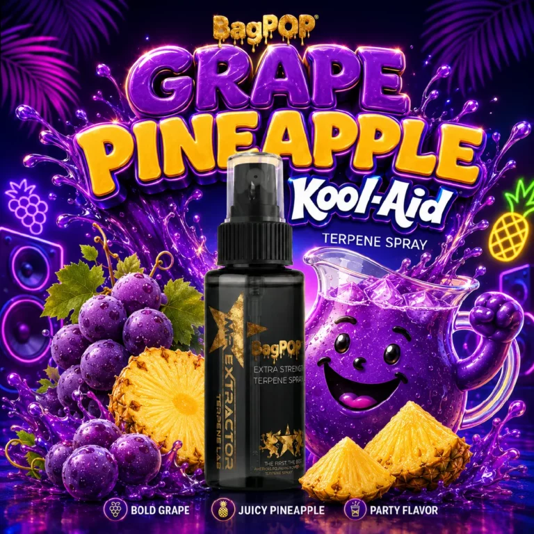 Grape Pineapple Kool-Aid Terpene Spray bottle for flower and blunts