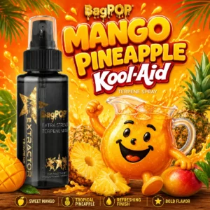 Mango Pineapple Kool-Aid Terpene Spray bottle for flower and blunts