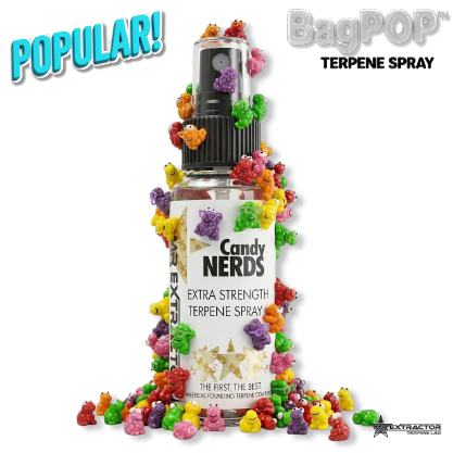 Top Selling Terpene Spray Candy Nerds terpene spray (BagPOP™) – extra-strength aroma/flavor spray bottle with candy decoration