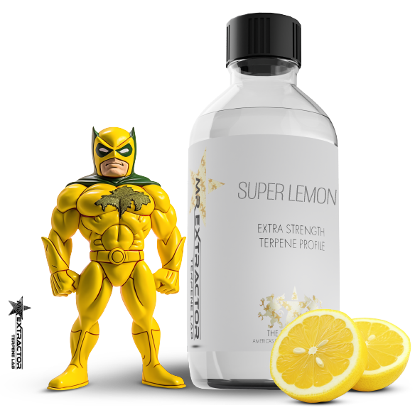 Mr Extractor’s “Super Lemon Haze” Terpenes blend, a burst of sweet citrus