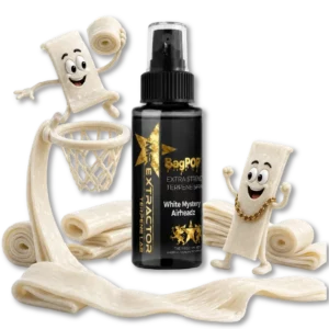 White Mystery Airheadz Terpene Spray with sweet mystery fruit-candy flavor for flower